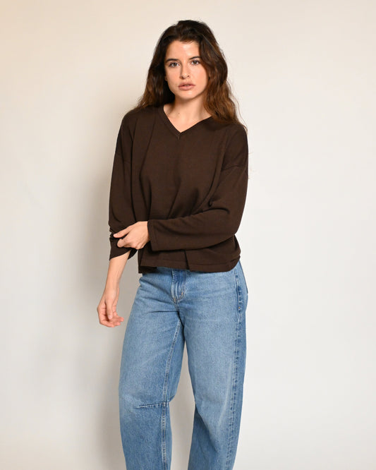 the v-neck pullover